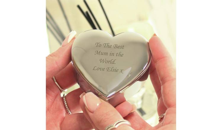 Personalised Message Heart Trinket