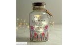 Personalised Message Wild Flower LED Glass Jar GOODS Argos