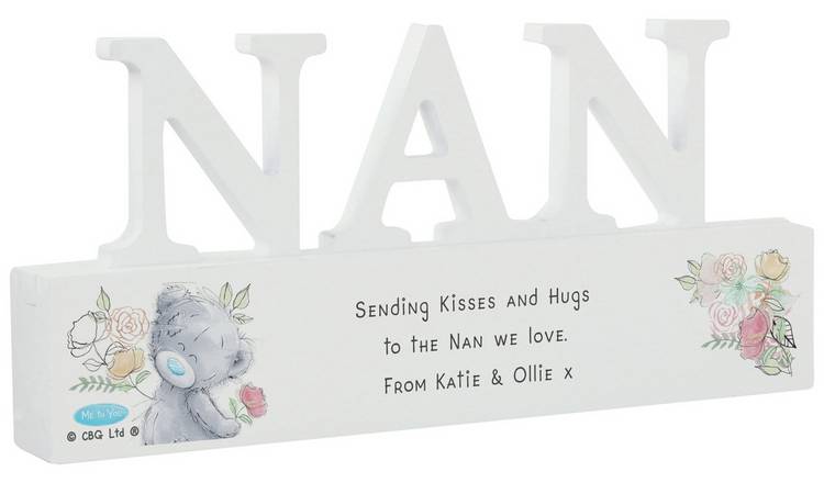 Personalised Message Me To You Wooden NAN Ornament GOODS Argos