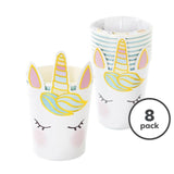 Unicorn Recyclable Paper Party Cups   8 per pack GOODS M&S   