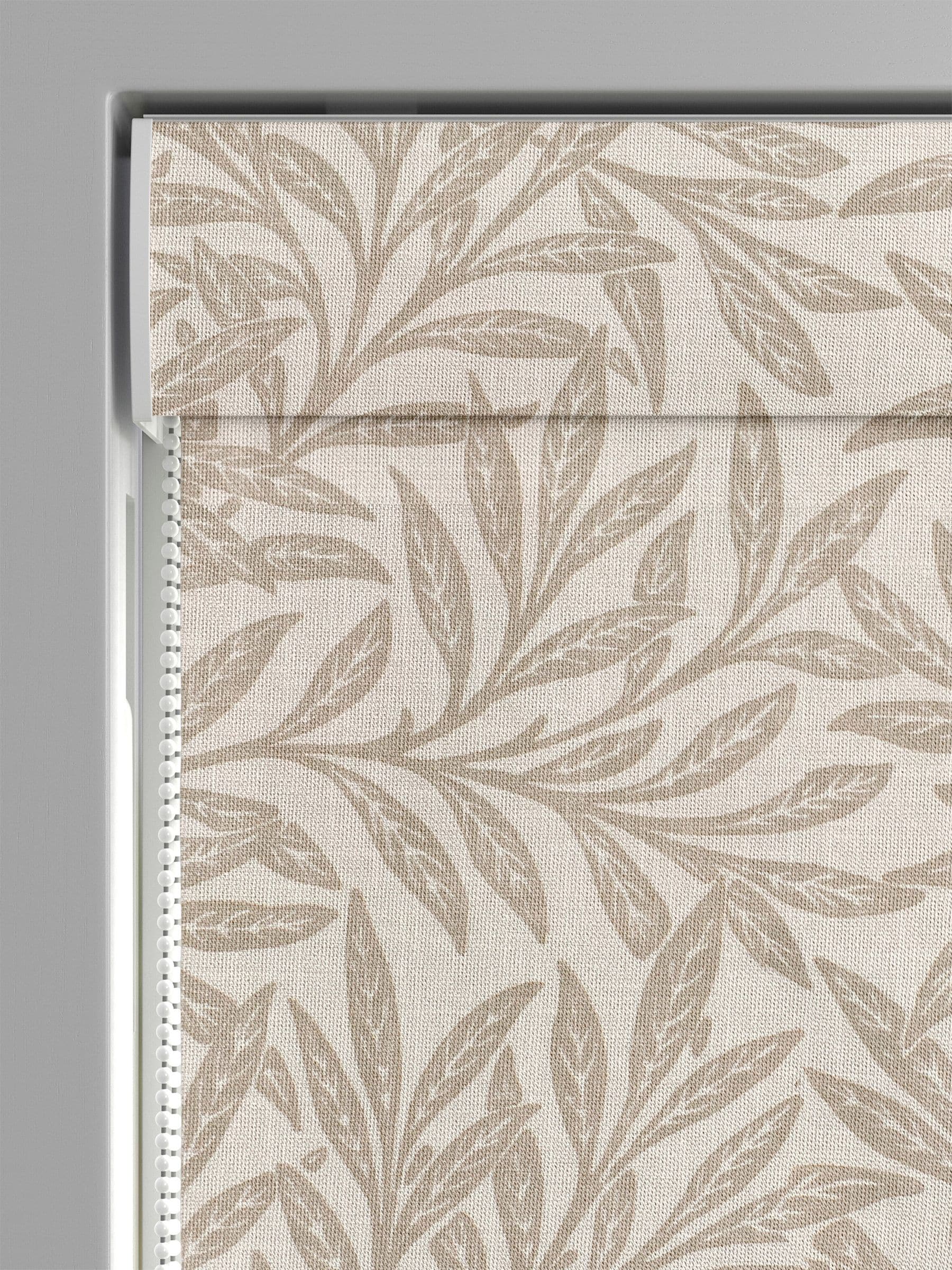 William Morris Roman blind Natural Willow design, imported from the UK