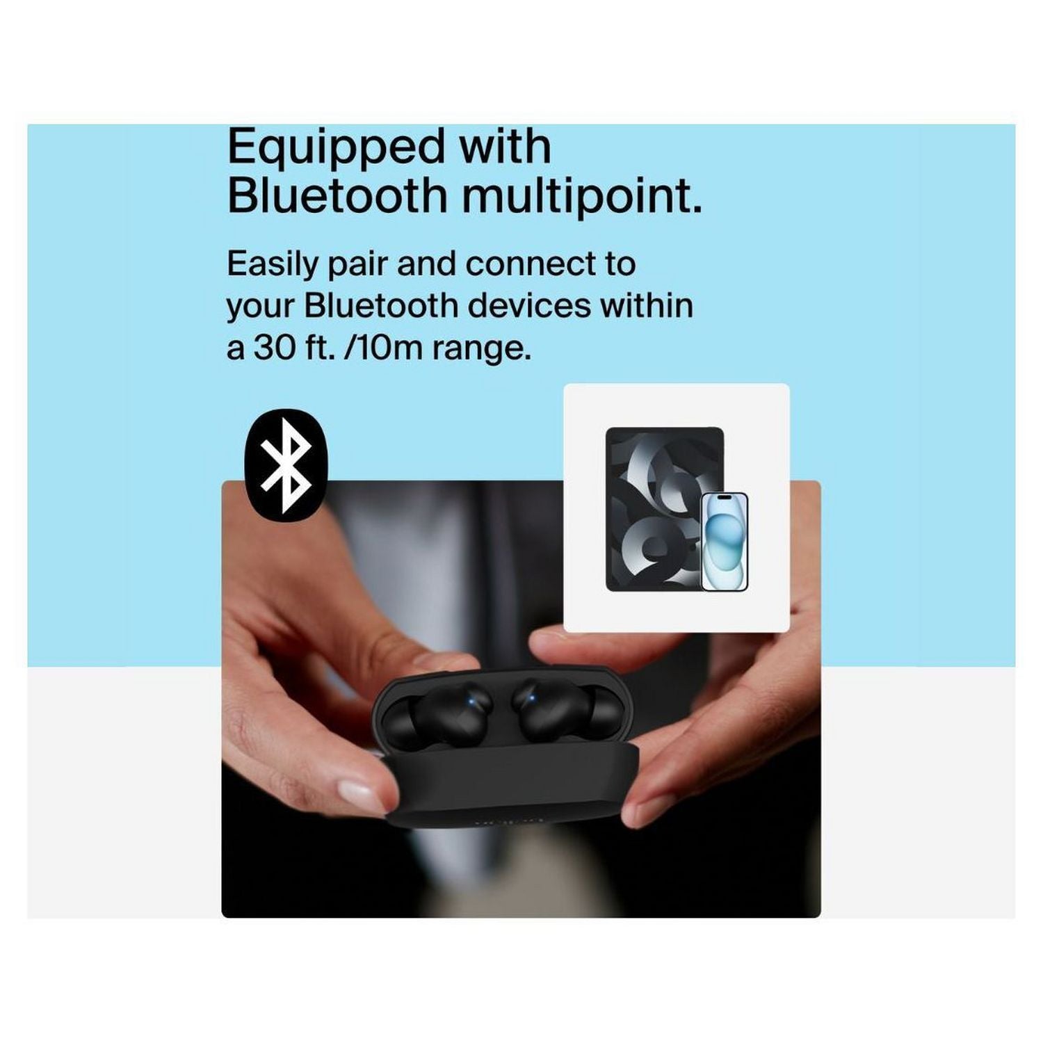 Belkin SoundForm Rhythm true wireless earbuds - British product