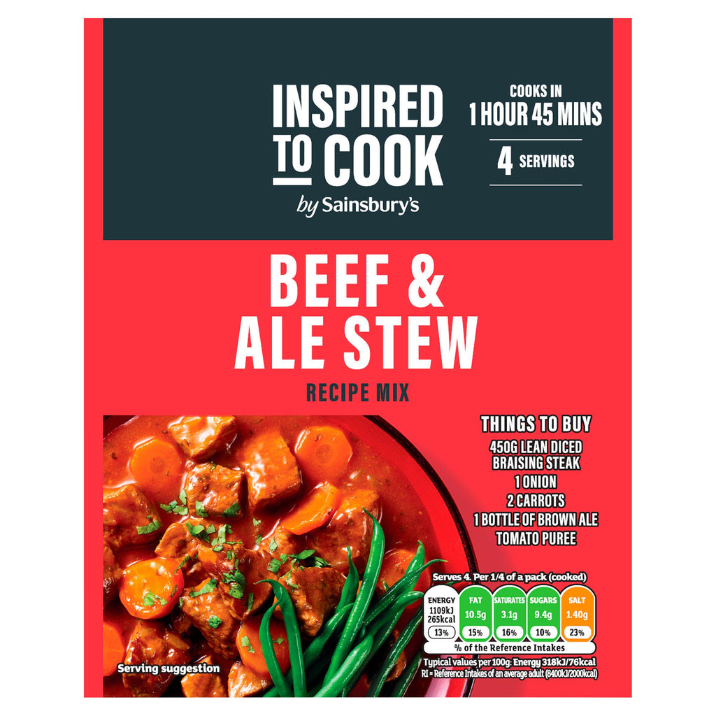 Sainsbury's Beef & Ale Stew, Inspired to Cook 43g