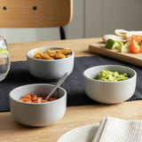 Habitat stoneware nibble bowls 3-piece grey - British product