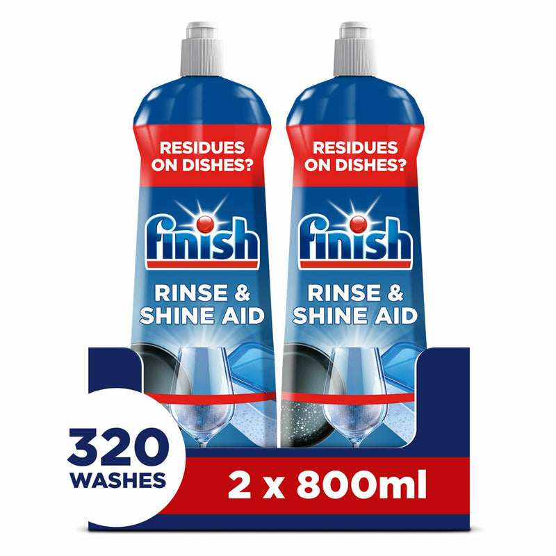 Finish dishwasher rinse aid 2 x 800ml - British product