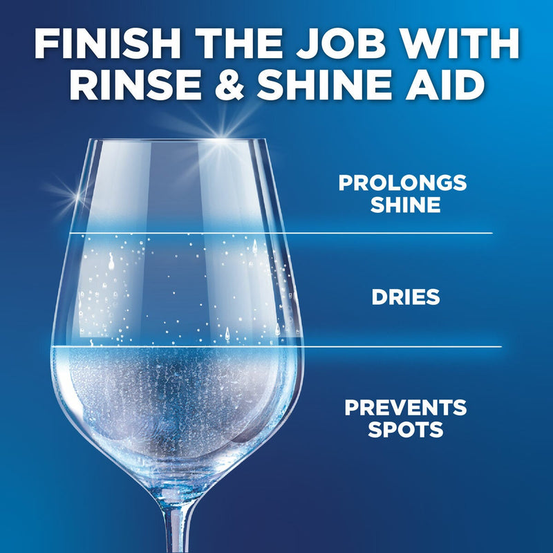 Finish dishwasher rinse aid 2 x 800ml - British product