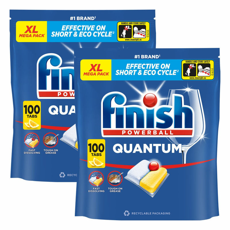 Finish dishwasher tablets for deep cleaning, 200 pack - British product