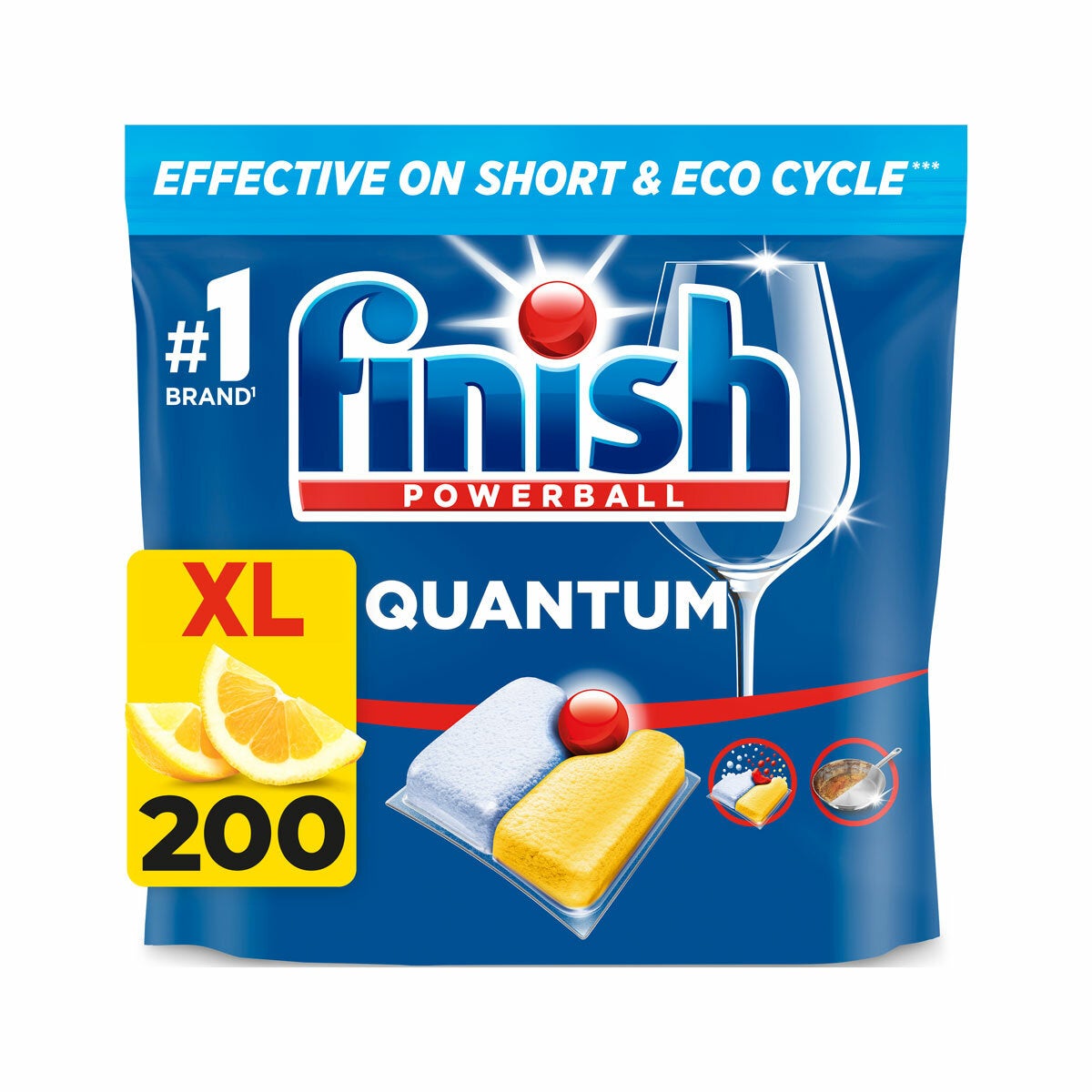 Finish dishwasher tablets for deep cleaning, 200 pack - British product