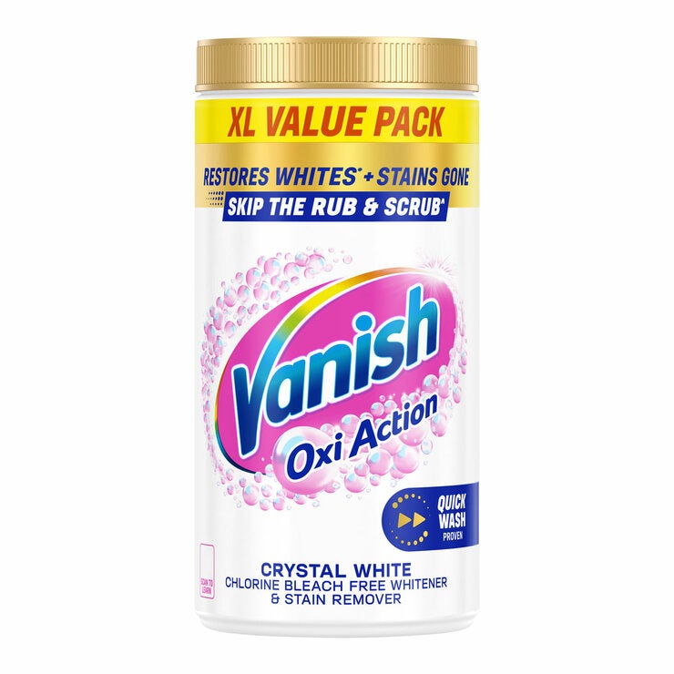 Vanish Gold Oxi Action Powder Crystal White 1.9kg (British brand)