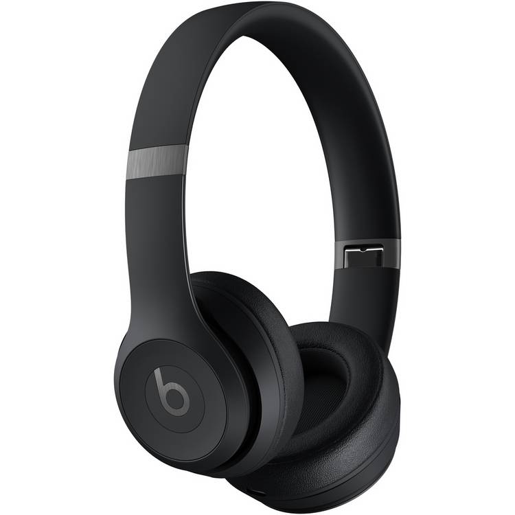 Beats Solo 4 true wireless headphones in matt black, imported from the UK