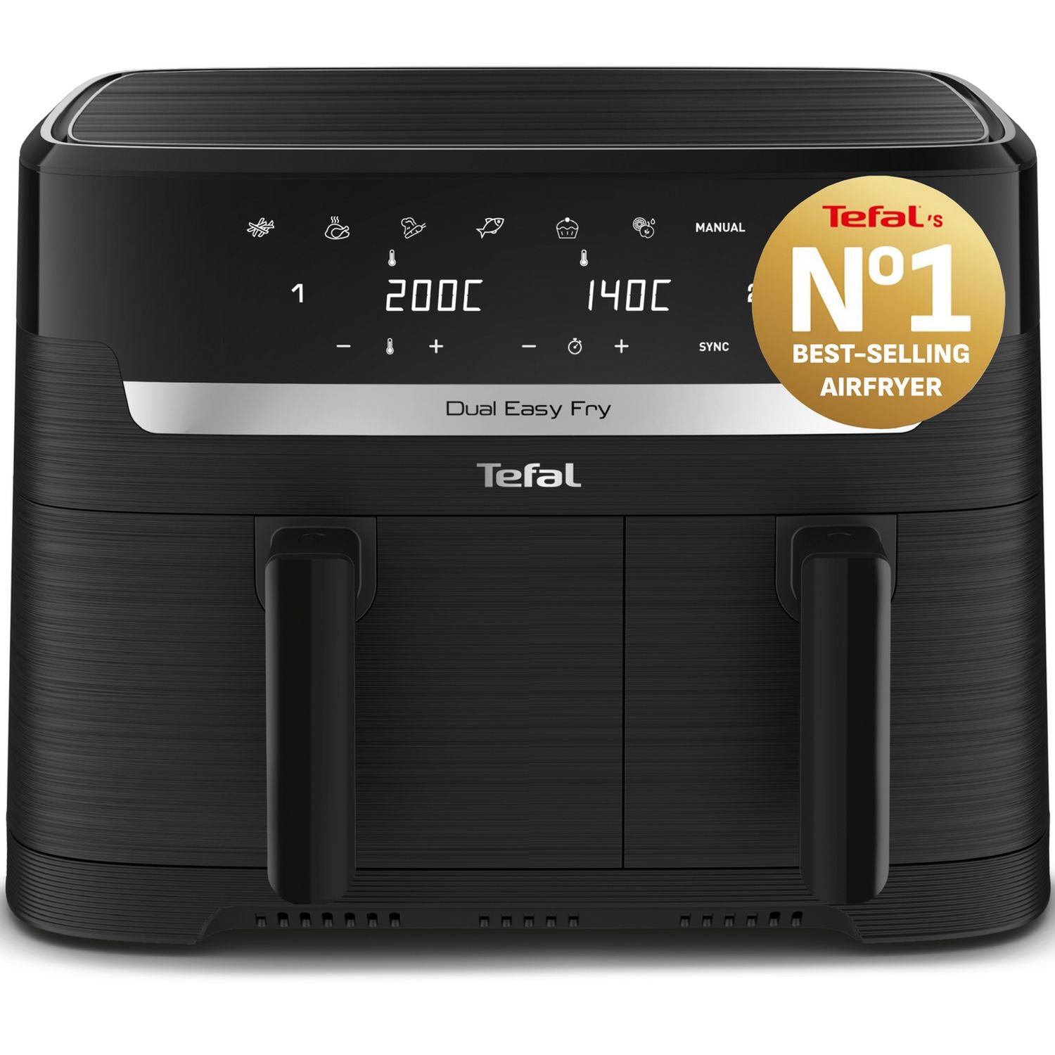 Tefal dual air fryer EY901N40 8.3L - British product