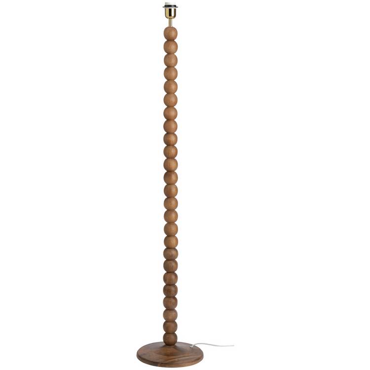 Habitat Bobbin floor lamp base walnut mango wood (British brand)