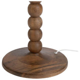 Habitat Bobbin floor lamp base walnut mango wood (British brand)