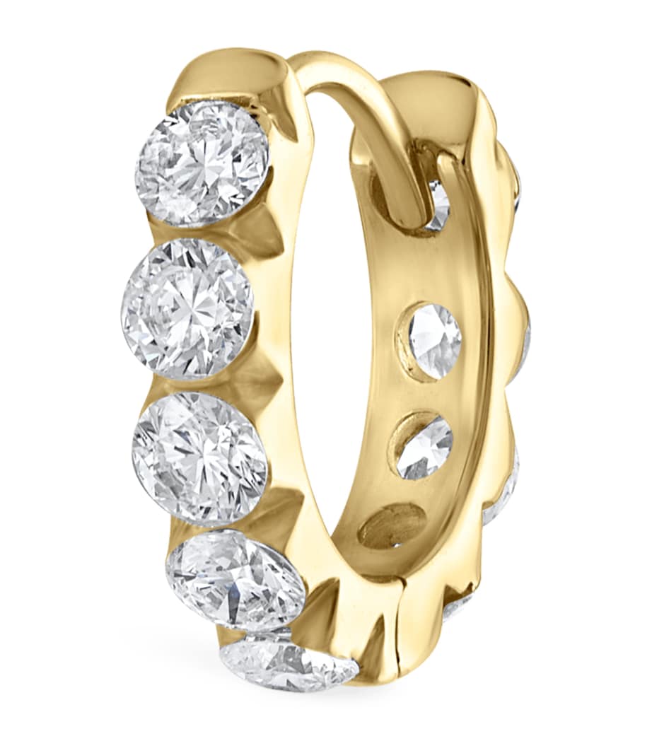 Maria Tash Diamond Eternity Hoop Earring 8mm (British brand)