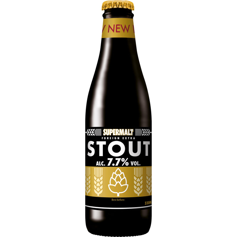 Supermalt Foreign Extra Stout beer 4 x 330ml (British brand)
