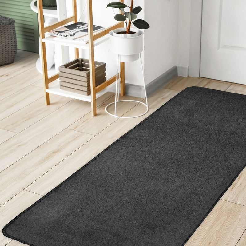 Homemaker Relay Plain Charcoal  Runner - 60x200cm