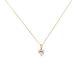 Revere 9ct gold heart pendant necklace 45.7cm - British product