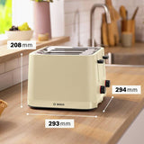 Bosch 4 slice toaster cream - British product