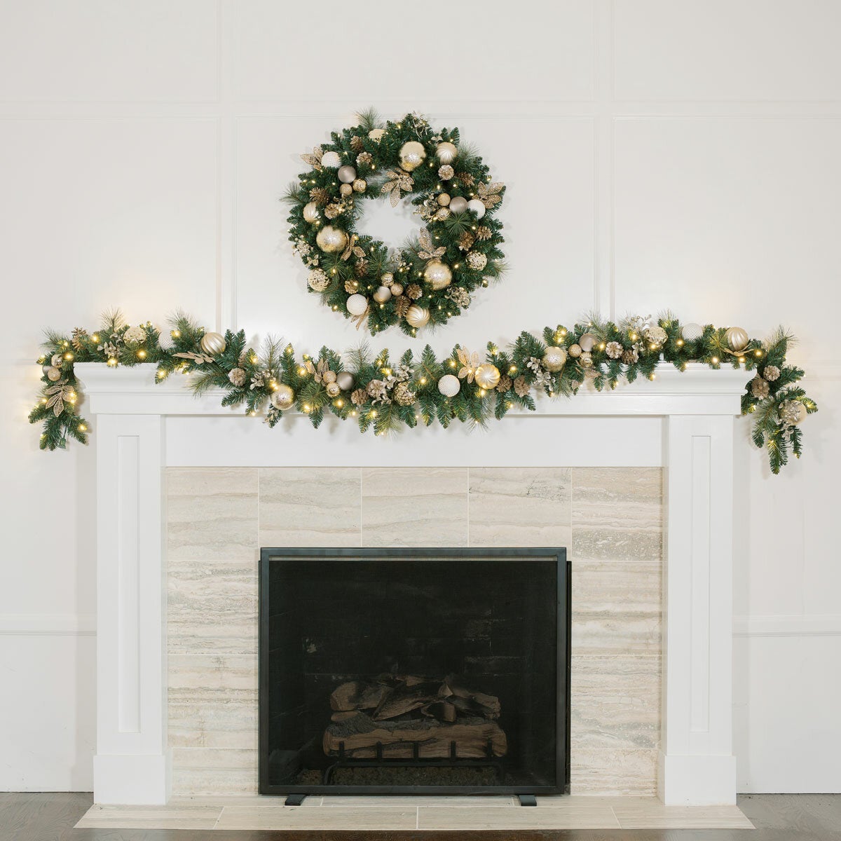 CGH pre-lit Christmas garland 9 ft - British product