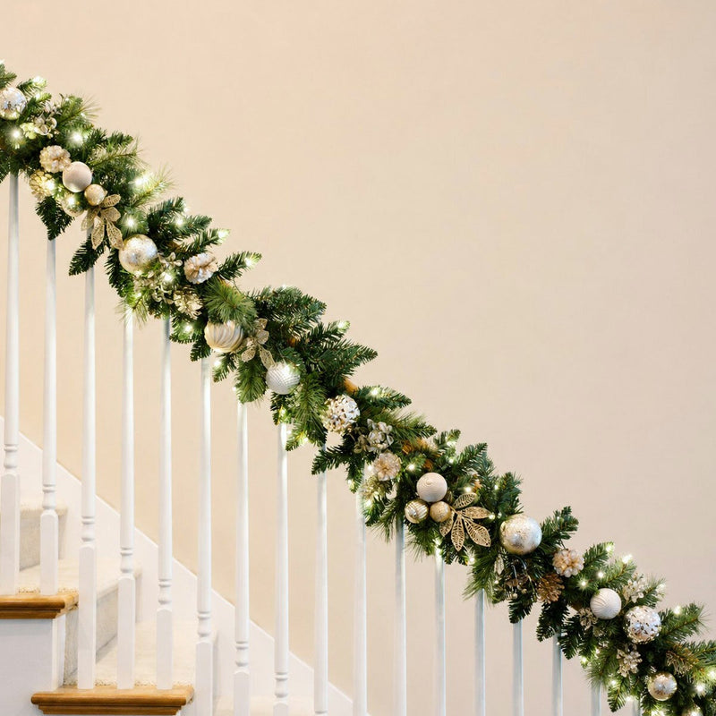 CGH pre-lit Christmas garland 9 ft - British product