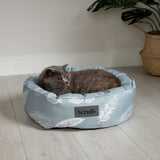 Scruffs pet bed botanical grey small - British product