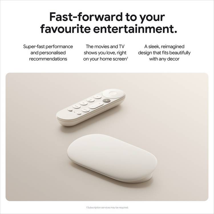 Google TV Streamer 4K device, imported from the UK
