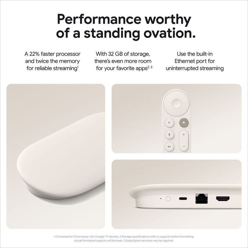 Google TV Streamer 4K device, imported from the UK