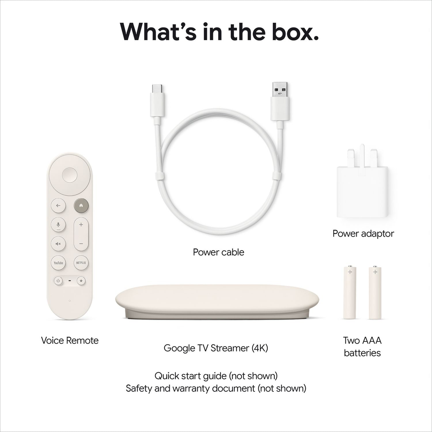 Google TV Streamer 4K device, imported from the UK