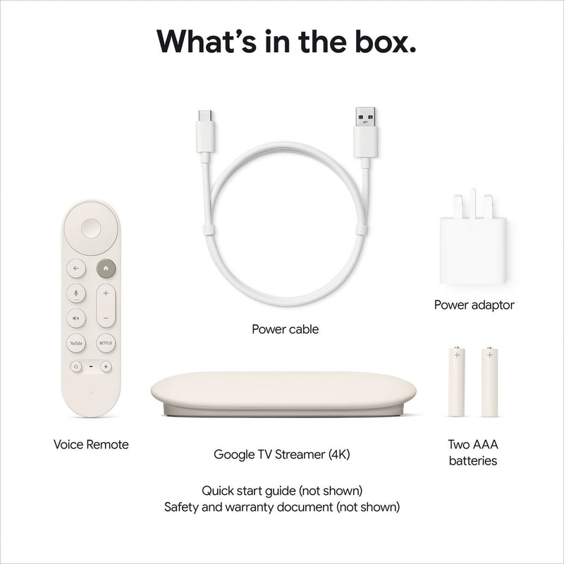 Google TV Streamer 4K device, imported from the UK