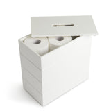 Argos Home white wooden toilet roll holder storage cupboard, UK version