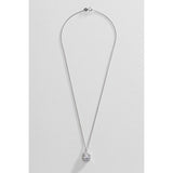 Revere square halo pendant necklace sterling silver, imported from the UK