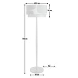 Habitat x Scion Lohko floor lamp with solid ash base, UK version