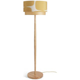 Habitat x Scion Lohko floor lamp with solid ash base, UK version