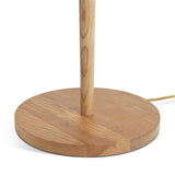 Habitat x Scion Lohko floor lamp with solid ash base, UK version