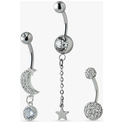 Argos Revere Surgical Steel Belly Bars Set of 3- Buy online at McGrocer