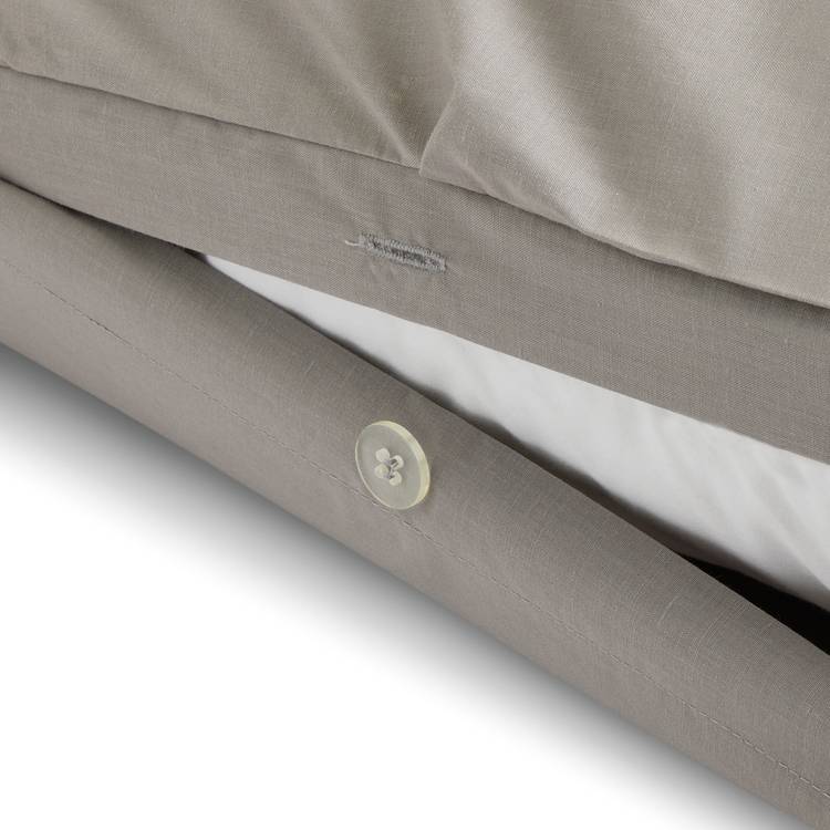 Argos Home pinch pleat pintuck grey bedding set double (British brand)