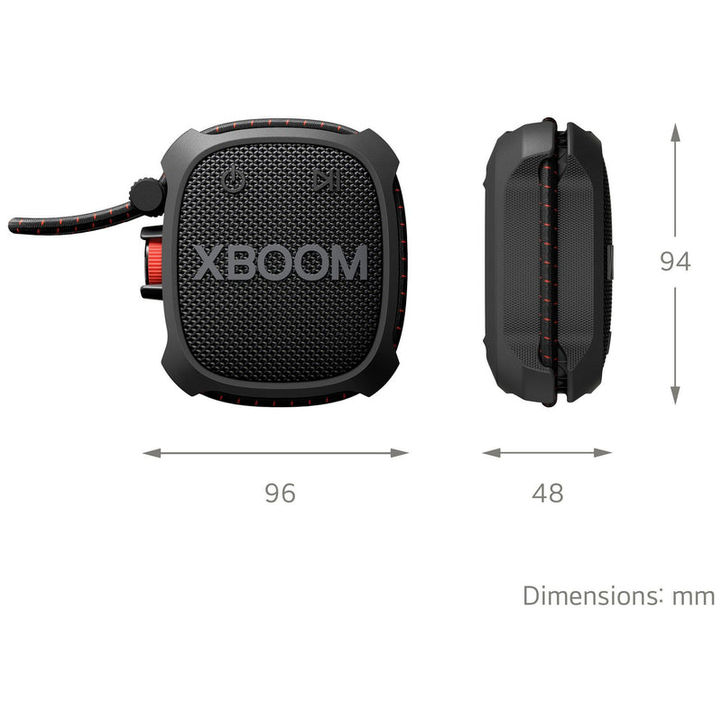 LG XBOOM Go XG2 portable Bluetooth speaker black - British product