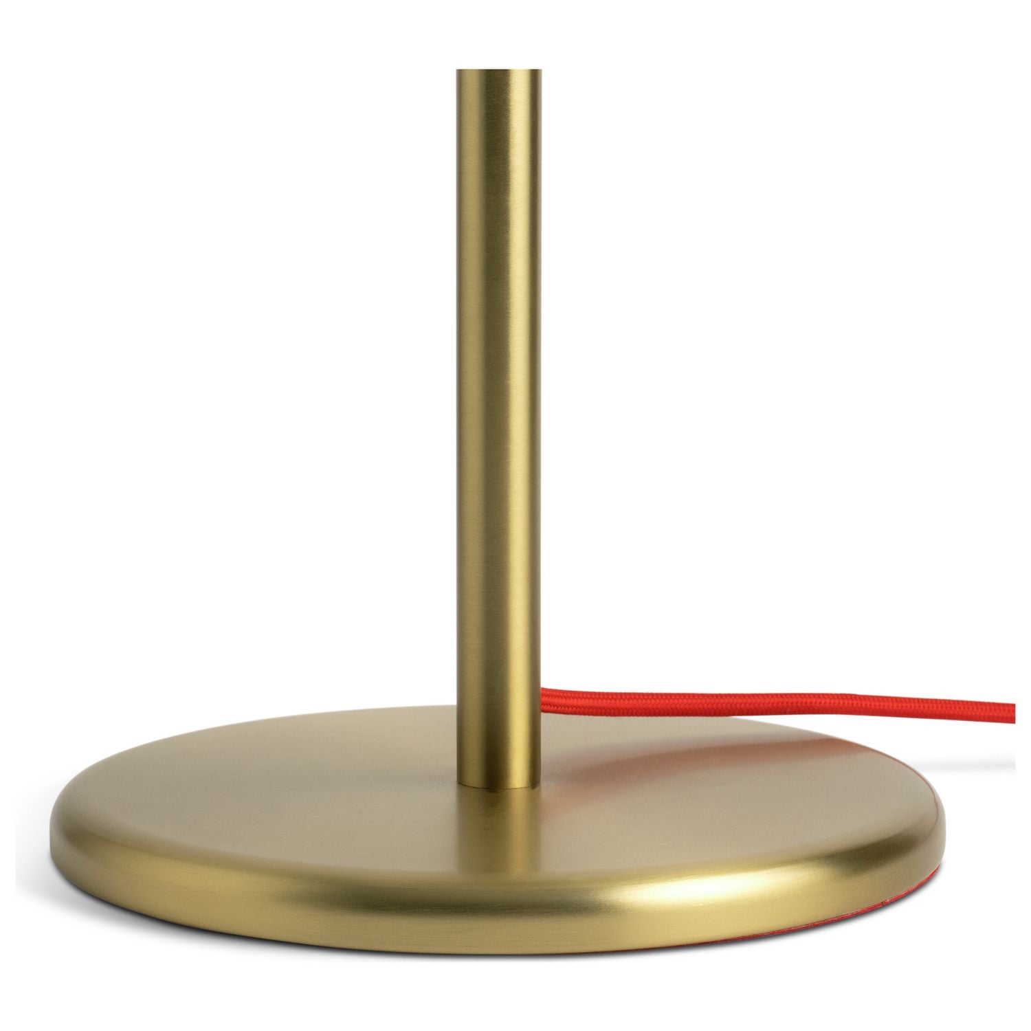 Habitat Hub table lamp with brass base and glass shade, UK version