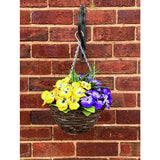 Garden XP artificial hanging basket with pansies - British product