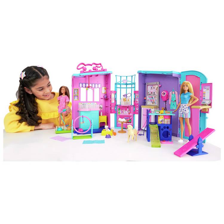 Barbie Pet Daycare playset with dolls and pets - British product