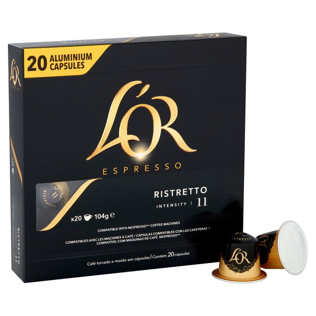 L'OR Ristretto Coffee Pods x20 Intensity 11   20 per pack GOODS M&S   