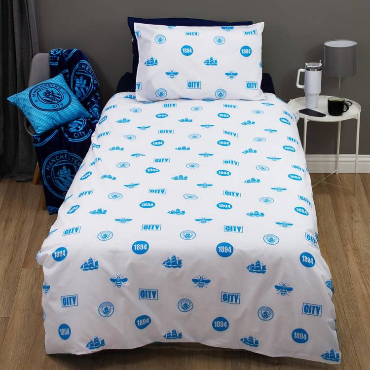 Manchester City football kids single duvet set UK version