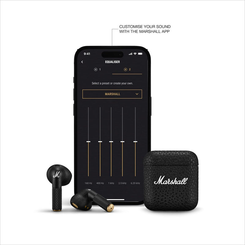 Marshall Minor IV true wireless earbuds black (British brand)