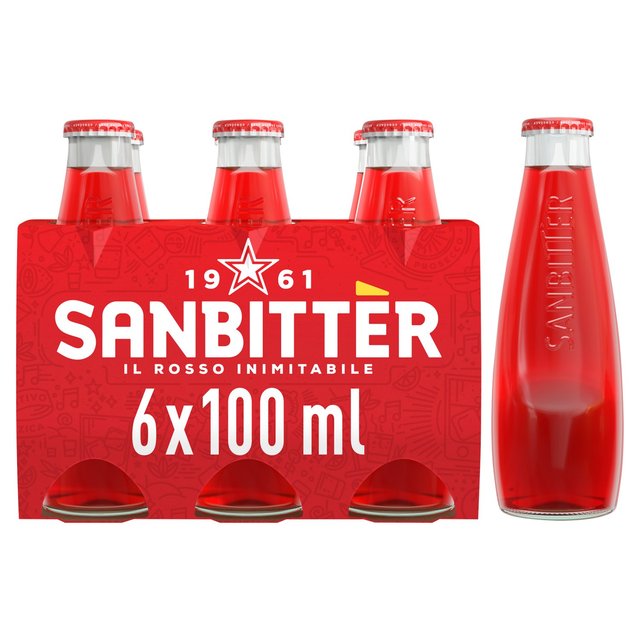 San Pellegrino San Bitter Aperitif   6 x 100ml GOODS M&S   