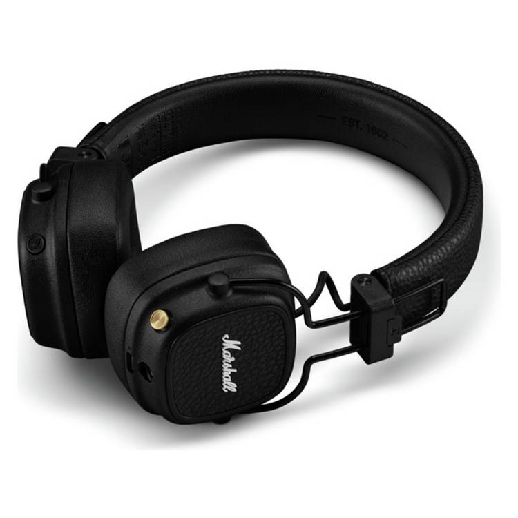 Marshall Major V on-ear wireless headphones black, imported from the UK