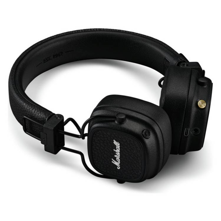 Marshall Major V on-ear wireless headphones black, imported from the UK