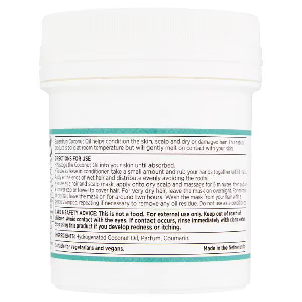 Superdrug Coconut Oil for hair and skin 125ml (British brand)