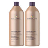 Pureology Nanoworks Gold Shampoo double pack, imported from the UK