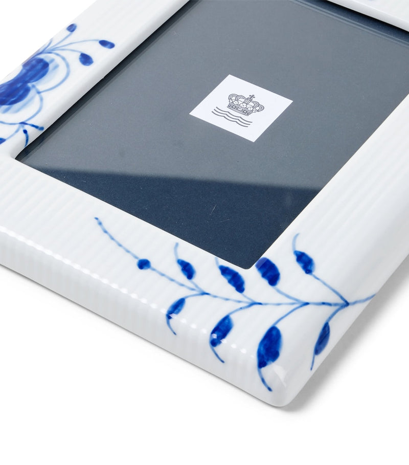 Royal Copenhagen Blue Fluted Plain Mega photo frame 4x6 inch, imported from the UK