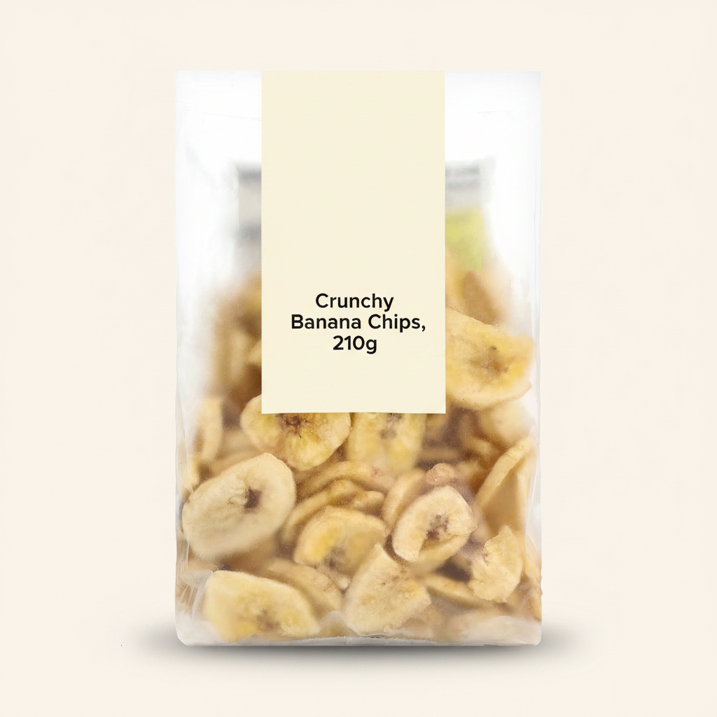 Holland & Barrett Crunchy Banana Chips 210g, UK version